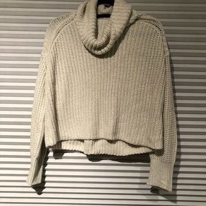 Cream turtleneck sweater